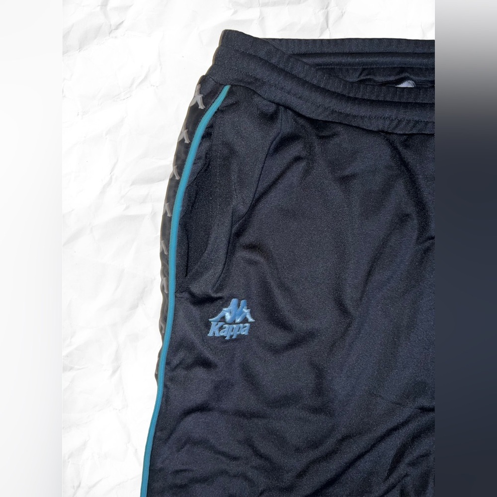 Kappa x Barney’s New York Black Authentic Garcia Open Bottom Track Pants - Picture 2 of 8
